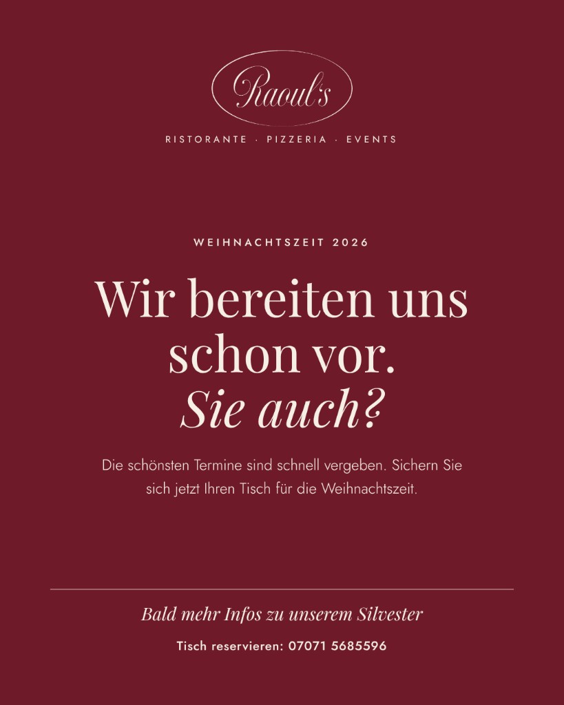 Weihnachtszeit 2026. Wir bereiten uns schon vor.